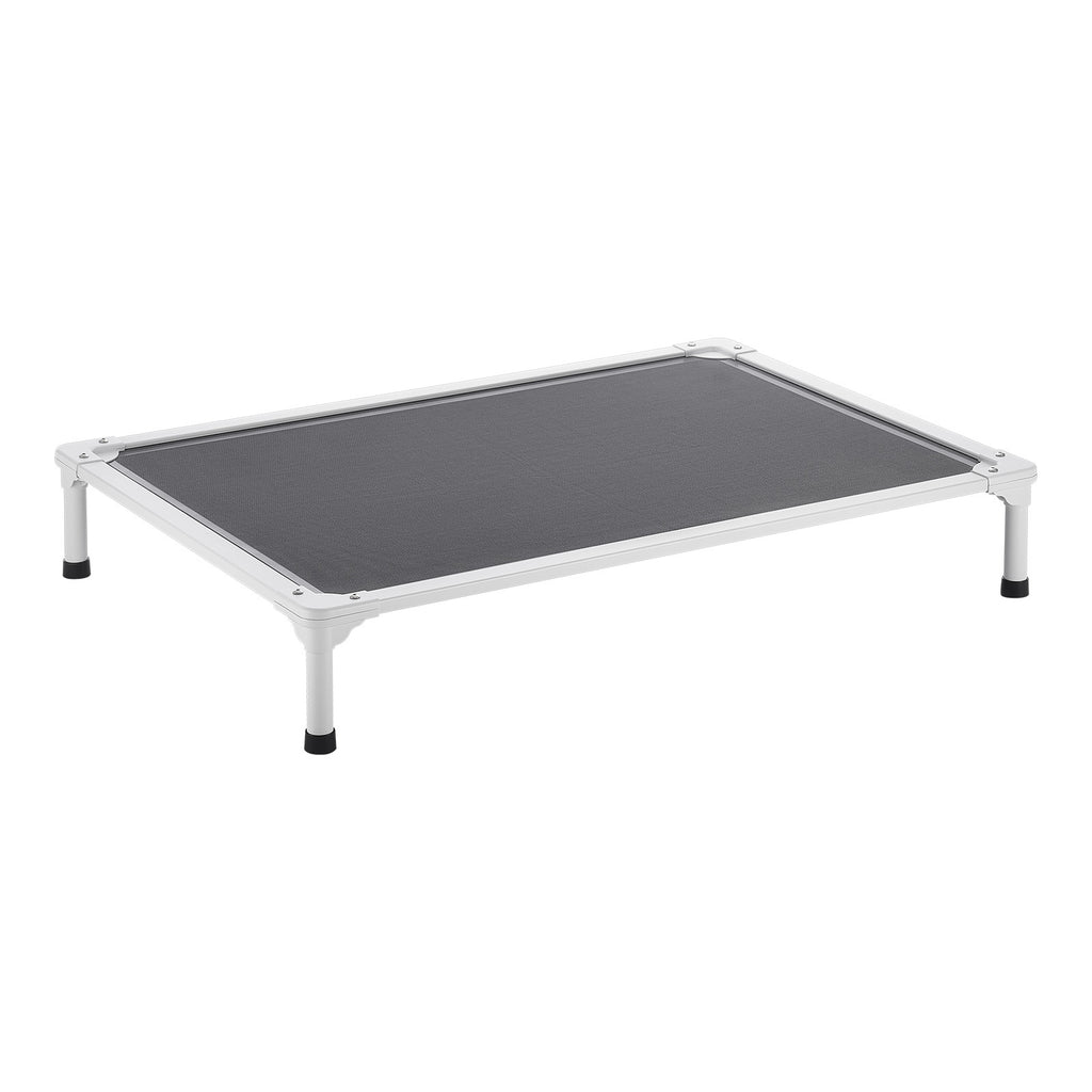 Elevated Dog Bed for Large Dogs – Portable Raised Dog Cot with Breathable Teslin Mesh | Heavy Duty Steel Frame | 42×30 Inches | Indoor & Outdoor Pet Cot
