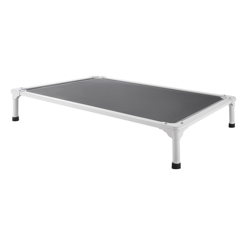 Elevated Dog Bed for Large Dogs – Portable Raised Dog Cot with Breathable Teslin Mesh | Heavy Duty Steel Frame | 42×30 Inches | Indoor & Outdoor Pet Cot